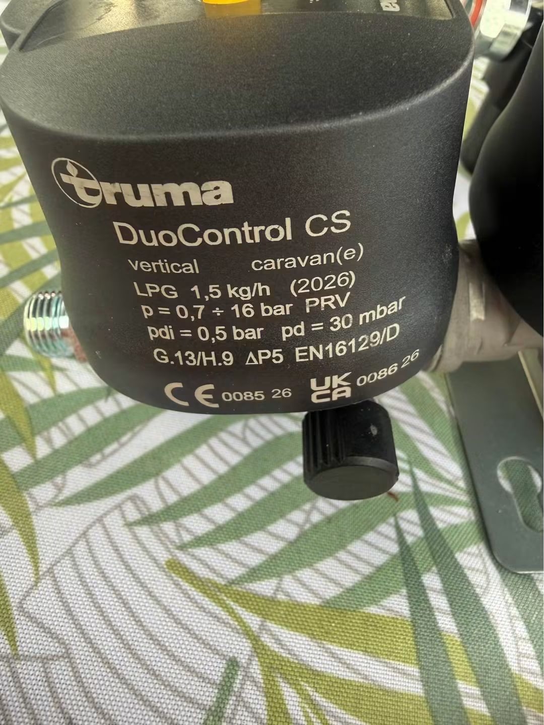 Truma duo controll biztonsági gázszabályozó